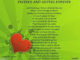 Friends And Sisters Forever Sister Poems Friends Quotes Sisters Forever