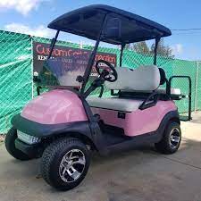 Our dealership is located near lake worth, haverhill, westgate, boynton beach, fl. Custom Pink Club Car Precedent I2 Personal Electric Golf Cart Custom Golf Carts And Golf Cart Custom Builds In West Palm Beach Fl Electric Golf Carts And Street Legal Carts