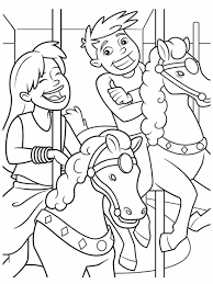 Show your kids a fun way to learn the abcs with alphabet printables they can color. Carousel Horses Coloring Page Crayola Com
