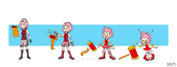 HEDGEHOG NO JUTSU: Sakura Haruno To Amy Rose TF by NADMH -- Fur Affinity  [dot] net