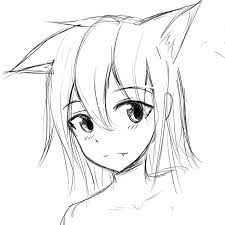Neko Girl Sketch 3 By Kiritzugu Anime Drawings Sketches Anime Drawings Tutorials Simple Anime