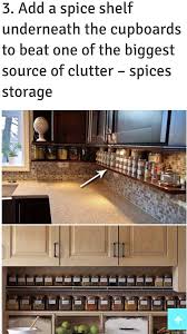 Spice Rack On Shelf Under Cabinet Kitchen Spice Racks Kitchen Cabinet Storage Kitchen Cabinet Shelves