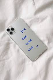 Its Cool To Be Kind Iphone Case Blue Quote Case Clear Smile Etsy Blue Phone Case Bff Phone Cases Iphone Cases