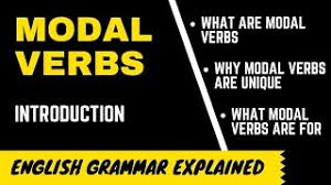 A modal verb is like a flavoursome ingredient in a recipe; Modal Verbs What Are They Introduction Video Youtube