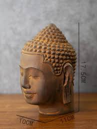 Amazon.com: NA Solid Creative Cast Iron Southeast Asian Buddha Head Statue,  Iron Art Rust Iron Buddha Sculpture Study Meditation Room Garden Handmade  Buddha Statue Sculpture : Home & Kitchen