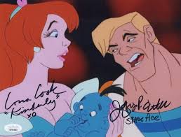 LORNA COOK & JEFF ETTER Signed SPACE ACE 8x10 Photo Autograph JSA COA CERT