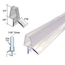 Clear Shower Door Bottom Sweep With Drip Rail For 3 16 Glass 35 In Long Technologylk Http Www Shower Doors Replace Shower Door Frameless Shower Door Sweep