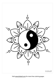 Choose a coloring page that best fits your aspiration. Yin Yang Mandala Coloring Pages Free Mandala Coloring Pages Kidadl