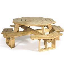 Octagonal Picnic Table With Attached Seat Umbrella Holder Byler S Stove Shoppe
