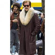 Anchorman 2 The Legend Continues Ron Burgundy Leather Jacket For Mens For Sale Distressed Leather Jackets Distressed Leather Jacket Burgundy Leather Jacket Leather Jacket
