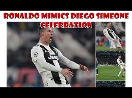 Diego simeone was keen to clarify his statements made during a leaked conversation he had about cristiano ronaldo and lionel messi. When Cristiano Ronaldo Mimics Diego Simeone Celebration Juventus Vs Atletico Madrid Youtube