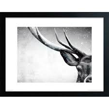 Black And White Framed Prints Uk Deer Snow Framed Graphic Art Print East Urban Home Size 24cm H X 30cm W Format Walnut Framed With Images Wall Art Prints Trendy Wall Art Graphic Art Print