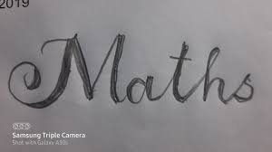 Multiplicity lists for classes of hermitian matrices whose graph is a certain tree, paul mcmichael. Write The Word Maths In Calligraphy Youtube