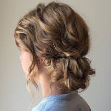Easy And Cute Hair Updo Ideas Updo With Bangs Blonde Updo Updo For Wavy Hair Curly Medium Length Hair Styles Updos For Medium Length Hair Medium Hair Styles
