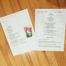 Gedicht Die Tulpe Von Josef Guggenmos Gedichte Grundschule Grundschulideen Deutschunterricht Lyrik Grundschull Person Personalized Items Bullet Journal