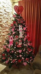 My Valentine S Tree First Year I Decorate Christmas Tree All Year Round Aida Valentine Tree Pencil Christmas Tree Holiday Tree Decorations