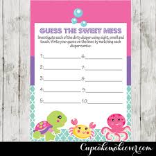 Playing games at a baby shower makes it even more exciting for everyone. Under The Sea Baby Shower Games Fuschia Cupcakemakeover