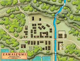Map of medieval japanese trade & wako pirates. Japanese Village Layout Google Zoeken Village Map Map Layout Japan Map