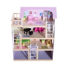 Heute packen wir barbies neues haus aus und bauen es zusammen. Homcom Kinder Puppenhaus Puppenstube Kaufland De