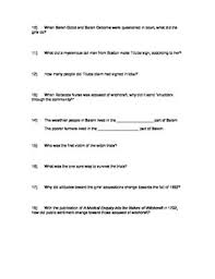 The girls accused three women of a creative approach to spelling can make the salem texts befuddling for nonexpert readers. Witchcraft In Salem Answer Key Commonlit Quizlet Commonlit The Salem And Other Witch Hunts Answer Key Quizlet