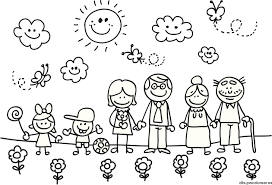 Dibujos para colorear en el día de la familia. Dibujo Familia Buscar Con Google Familia Dibujos Dia De La Familia Imagenes De Familia