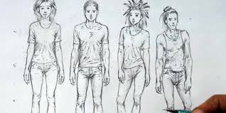 Pictures of people to draw. How To Draw A Person Learn With Mural Joe