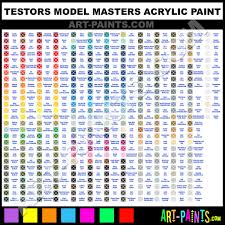 Testors Model Master Acrylic Paint Colors Testors Model