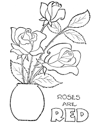 Roses Are Red Colouring Page Valentines Day Coloring Page Rose Coloring Pages Valentine Coloring Pages