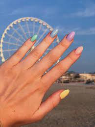 See more ideas about pastel, aesthetic, lavender aesthetic. Pastel Rainbow Nails Vsco Girl Huji Summer Hand Beach Aesthetic Rainbow Nails Rainbow Nail Art Beach Gel Nails
