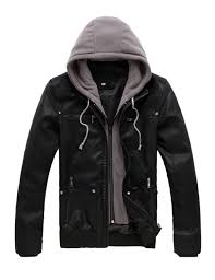 West Street Haku Men S Motorcycle Hooded Leather Jacket Leather Jacket Men Men S Leather Jacket Motorcycle Jacket Mens