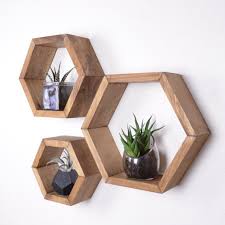 3 Hexagon Shelves Free Shipping Honeycomb Shelves Etsy Honeycomb Shelves Hexagon Shelves Floating Shelves