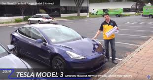 Model 3 is fully electric, so you never need to visit a gas station again. Tesla Model 3 Standard Range 1st Video Overview