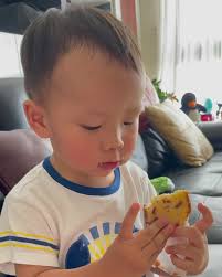 抱歉要洗版了, 終於能體會為什麼 #吃播 會這麼紅, 看著謝寶王吃 #比自己吃還要療癒, 但是他都不介紹，還不能當#美食youtuber ,  #嬰兒吃播 #冊子 , #謝寶王的食記, #嫩嬰食記 #嫩嬰日常 #嫩嬰好療癒❤️❤️❤️