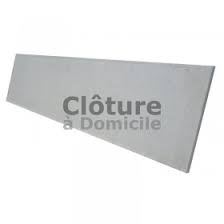 Cloture En Plaque Beton Lisse Pas Cher Cloture Beton Coloris Gris Beton