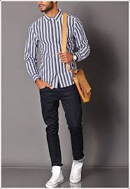 Black And White Vertical Striped Shirt Outfit 40 Evergreen Vertical Striped Shirt Outfits For Men Outfits With Striped Shirts Vertical Striped Shirt Striped Shirt Men