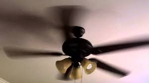 White ceiling fan with light. Hampton Bay 52 Glendale Ceiling Fan Bronze Youtube