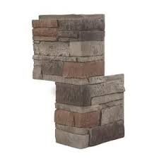 Genstone Stacked Stone Kenai 24 In X 12 In Faux Stone Siding Outside Corner Panel G2sskic The Home Depot In 2020 Faux Stone Siding Stone Siding Faux Stone Veneer