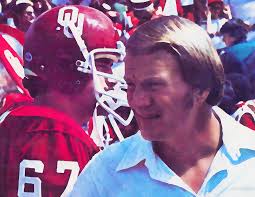 1980 Oklahoma Sooners Barry Switzer Watercolor Art by Row One Brand Wall Art