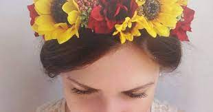 40 Best Sunflower Crown Design Ideas For Amazing Wedding Bridal Sunflowers Bridal Flower Crown Flower Crown Wedding