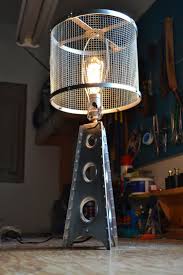 Libby 3 light industrial console lamp with edison bulbs table. Aerospace Modern Industrial Table Lamp Id Lights Industrial Table Lamp Modern Table Lamp Modern Industrial Table