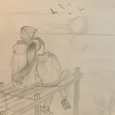 Couple Happy Moment Drawing Drawing Ideas For Beginners Art Drawings Sketches Simple Easy Love Drawings Cool Art Drawings