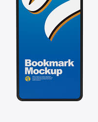 3500 x 2300 px at 300 dpi. Paper Bookmark Mockup In Stationery Mockups On Yellow Images Object Mockups
