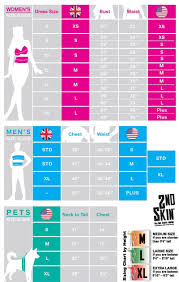 costume sizing chart