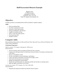 staff accountant resume