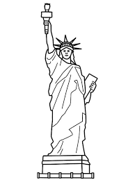Make a statue of liberty crown using two paper plates and some creative cutting. Simple Statue Of Liberty Coloring Page Free Printable Coloring Pages For Kids