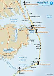 Fire island lighthouse on long island ny. Map Of Lighthouses Visit Outer Banks Obx Vacation Guide