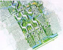 The website commuterchoice.com notes that the average bicycle commute in the us is about 2 miles, so we feel that this allowance of a 5 mile bicycle commute to the arena at night is an aggressive expectation. New Layout Plan Of K South Block Based On The Urban Renewal Plan Of Download Scientific Diagram