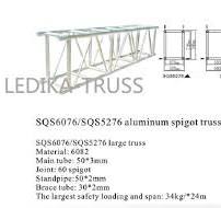 Large Project Aluminium Roof Truss System Heavy Duty 520 X 760mm