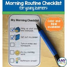 Morning Routine Checklist For Young Learners