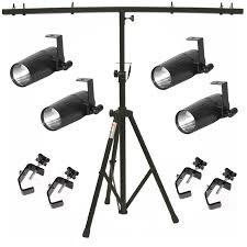 American Dj 4 Pinspot Led Ii Fixture Package W Tripod Stand 4 Truss Clamps Ebay